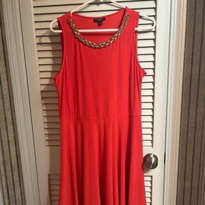 Orange comfortable dress.